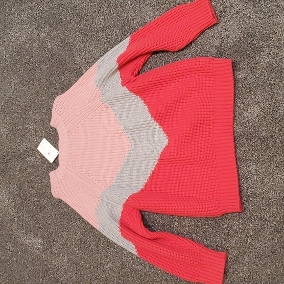 NWT Anthropologie Splendid Loveland Chevron Colorblock  chunky knit Sweater - Picture 12 of 12